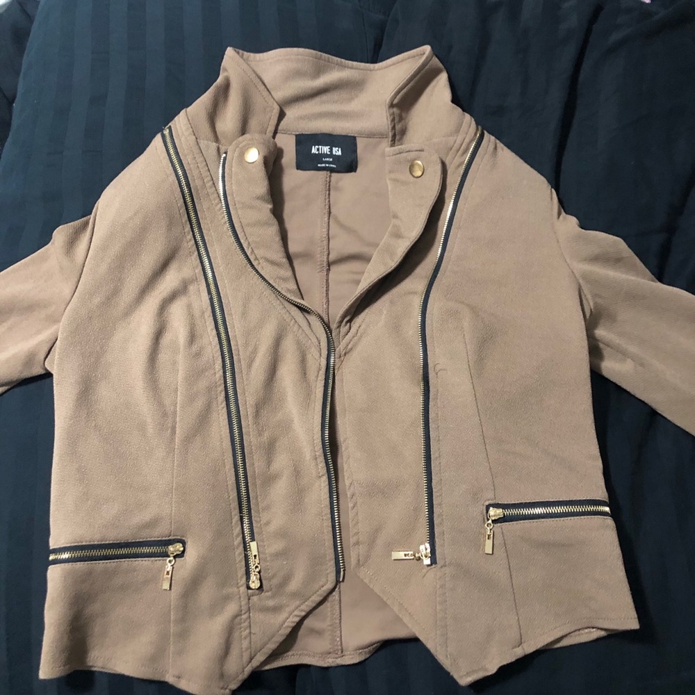 Tan dress jacket
